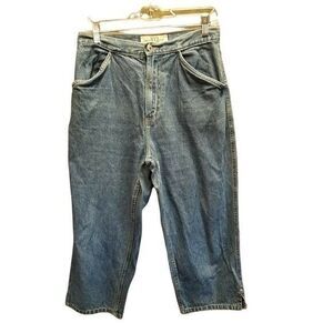 Field Gear Womens Size 10P Blue  Solid Capri Jeans